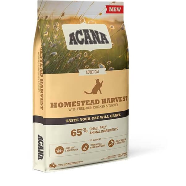 Acana Homestead Harvest Tavuk ve Hindili Yetişkin Kedi Maması 4500 G